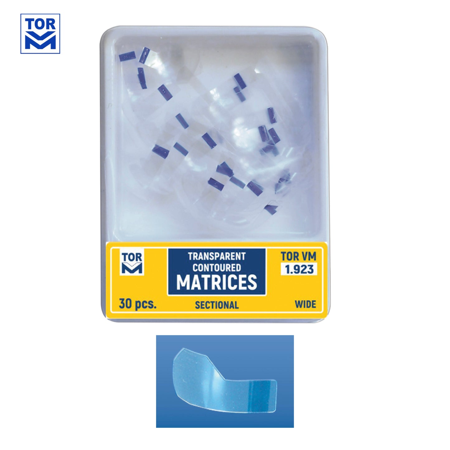 Transparent Sectional Contoured Matrices 30 pcs - Incidental
