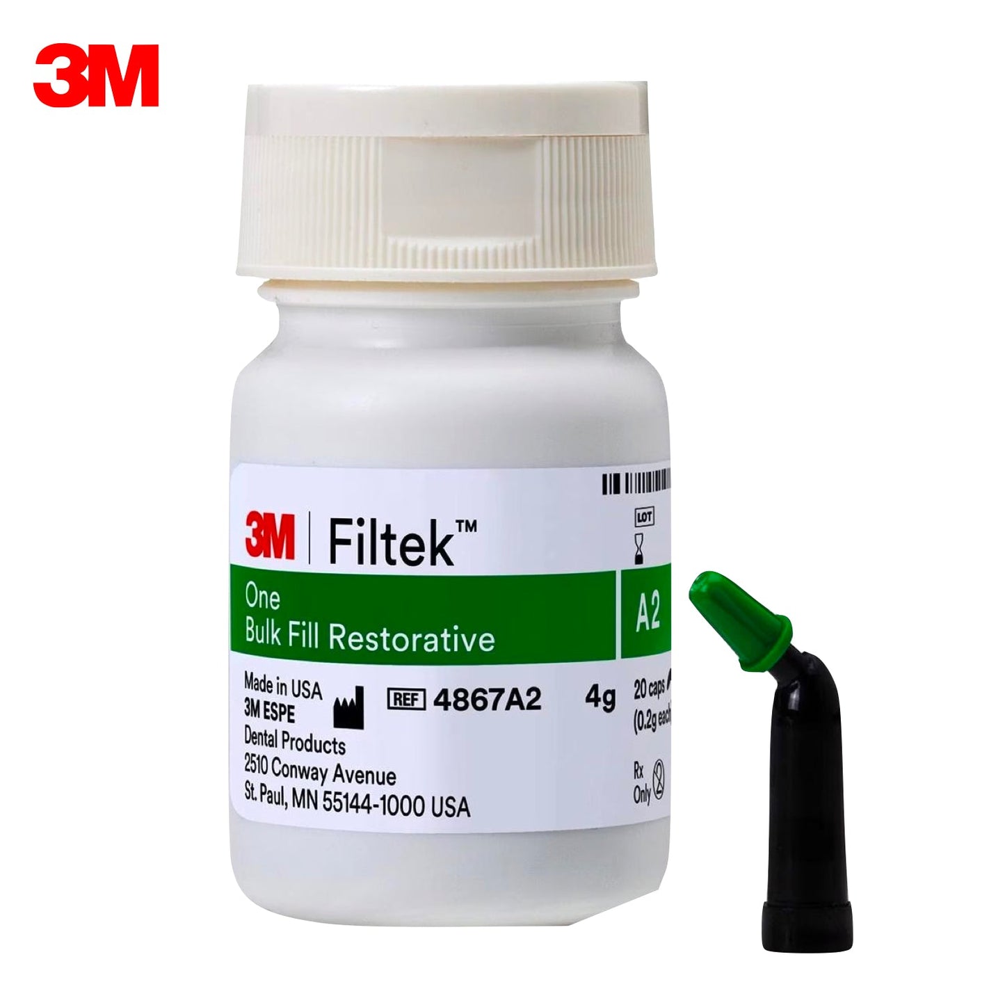 3M Filtek One Bulk Fill Compules 20 x 4g Capsules - A2 - Incidental