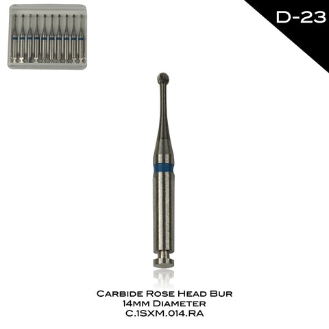Carbide Rose Head Bur 14mm Diameter - D-23