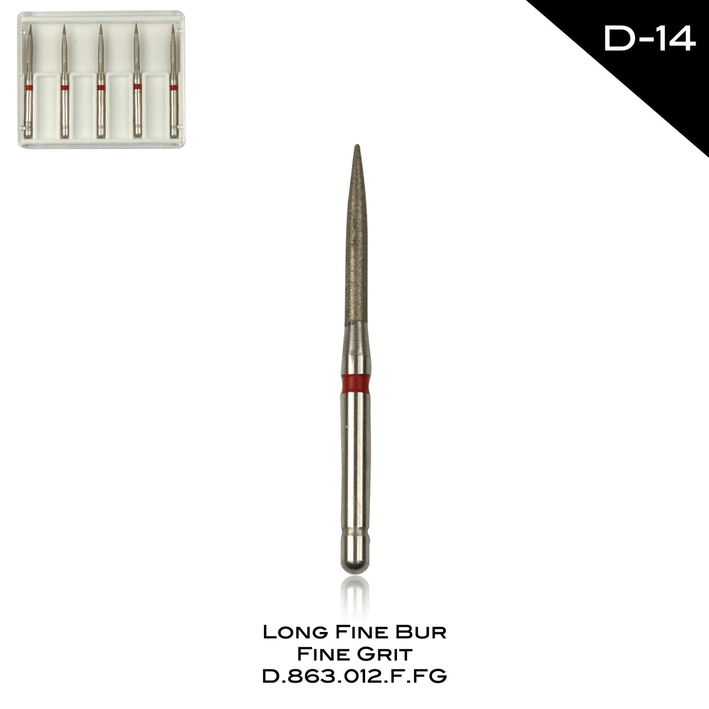 Long Fine Bur Fine Grit - D-14 - Incidental