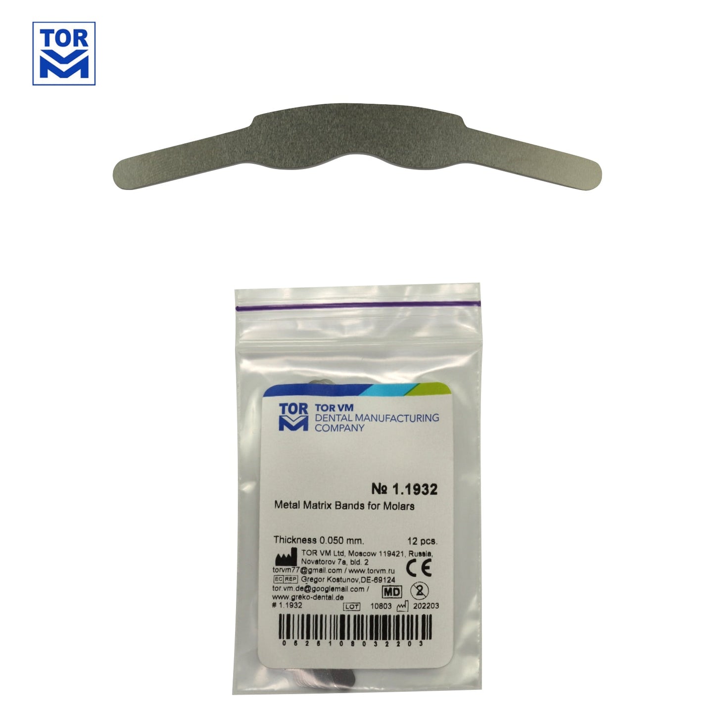 Number 2 Tofflemire Band (12 pcs) - Incidental