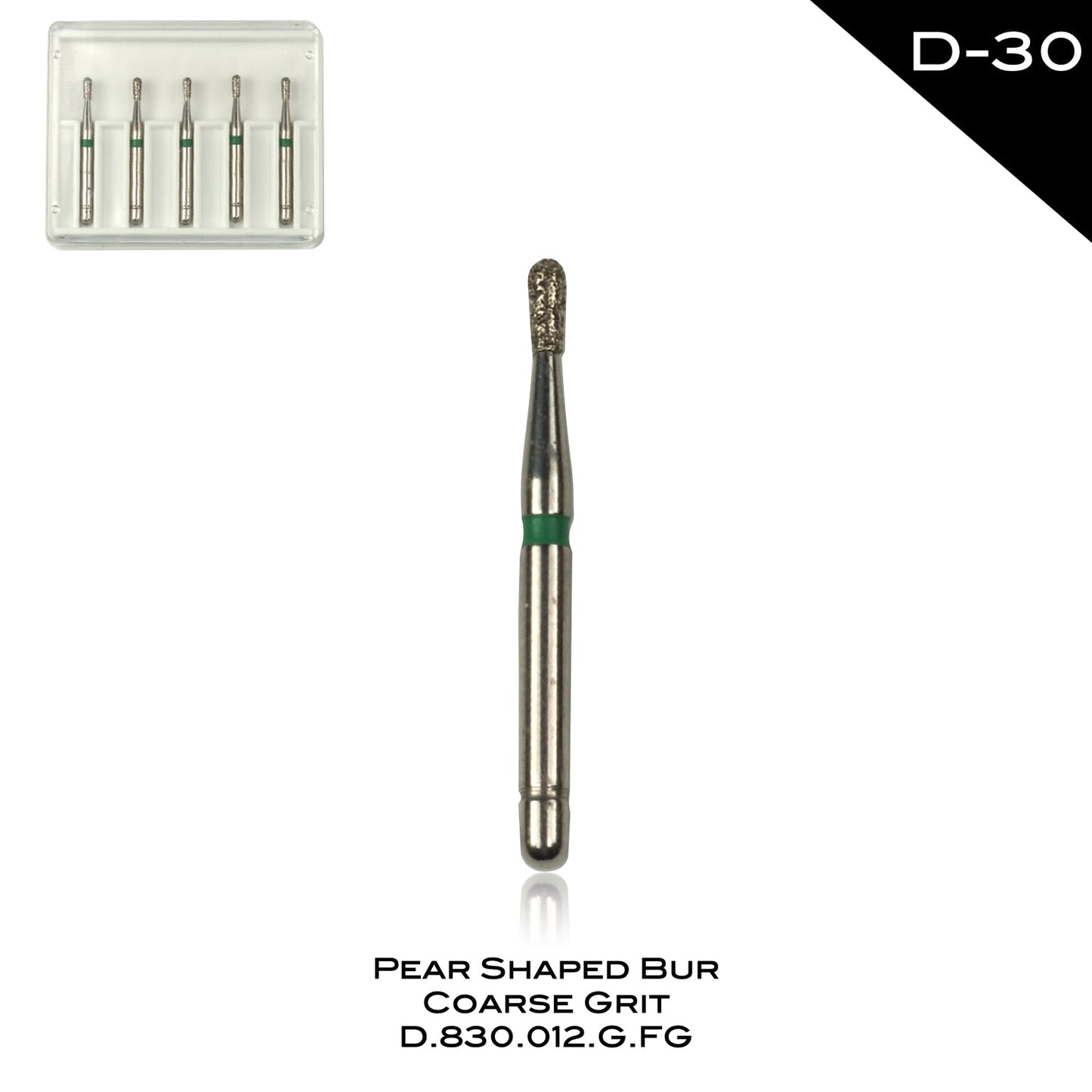 Pear Shaped Bur Coarse Grit - D-30 - Incidental
