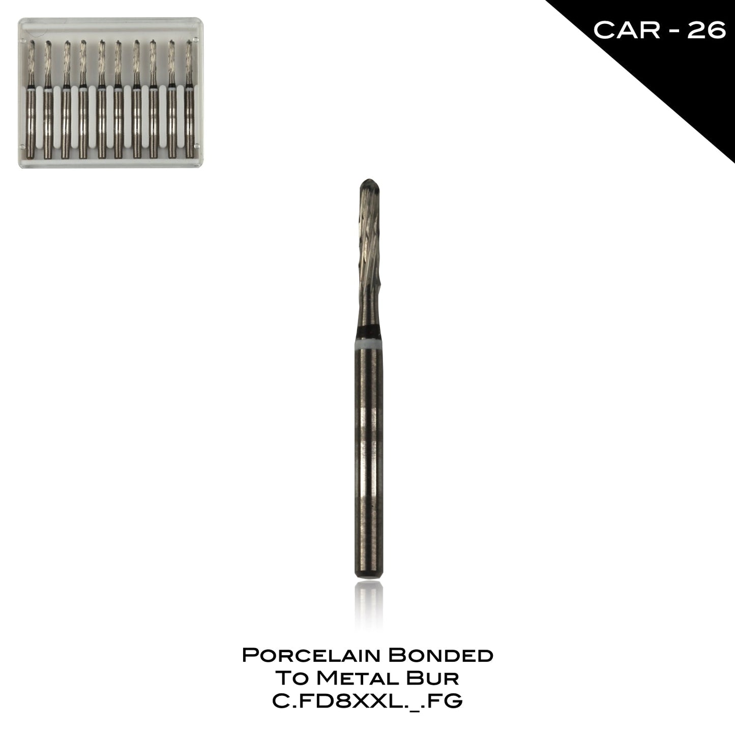 Porcelain Bonded To Metal Bur - CAR-26 - Incidental