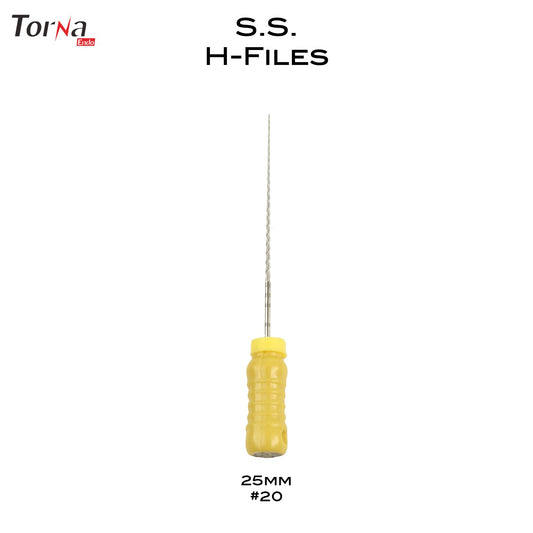 Stainless Steel H-Files 25mm #20 - H-8 - Incidental