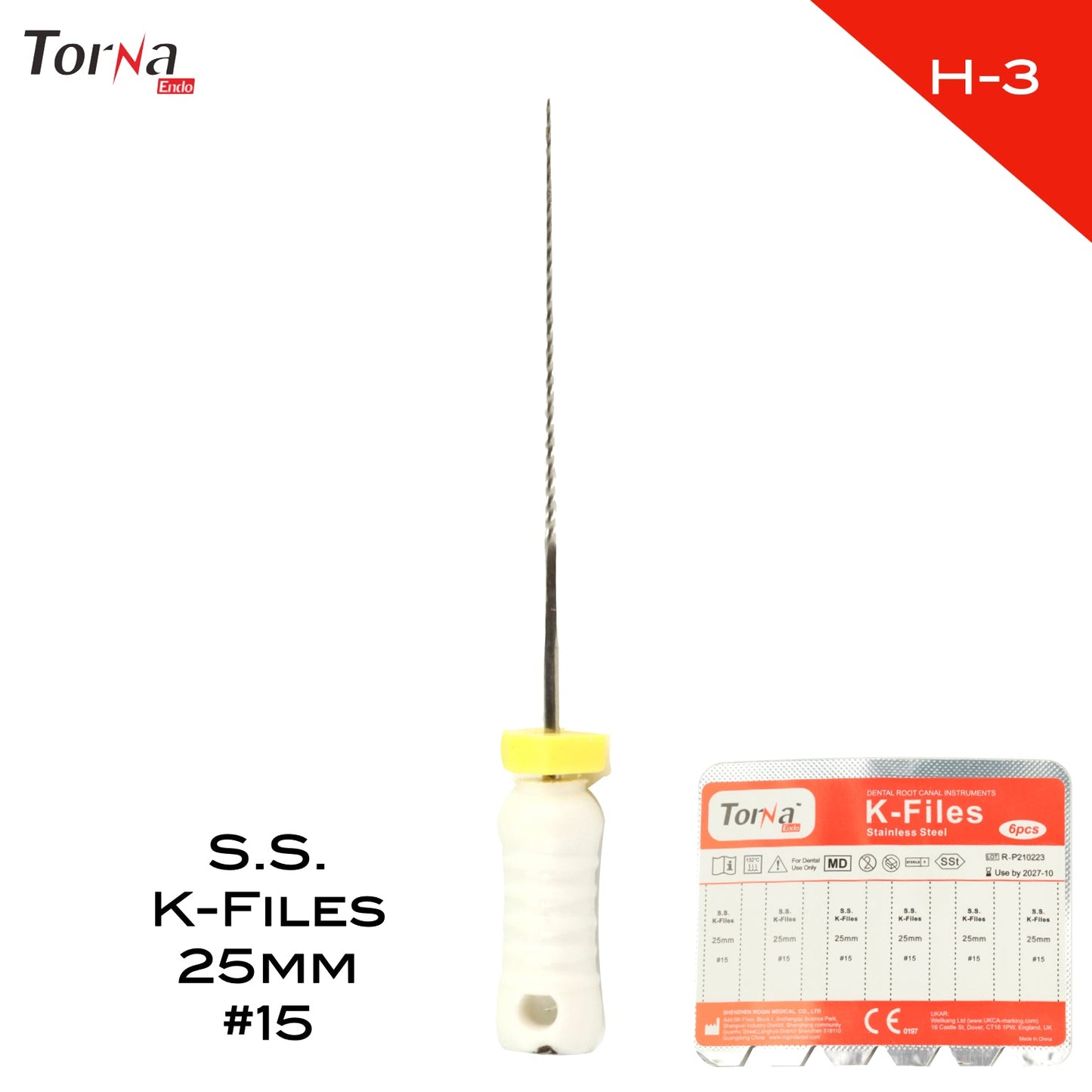 Stainless Steel K-Files 25mm - Incidental