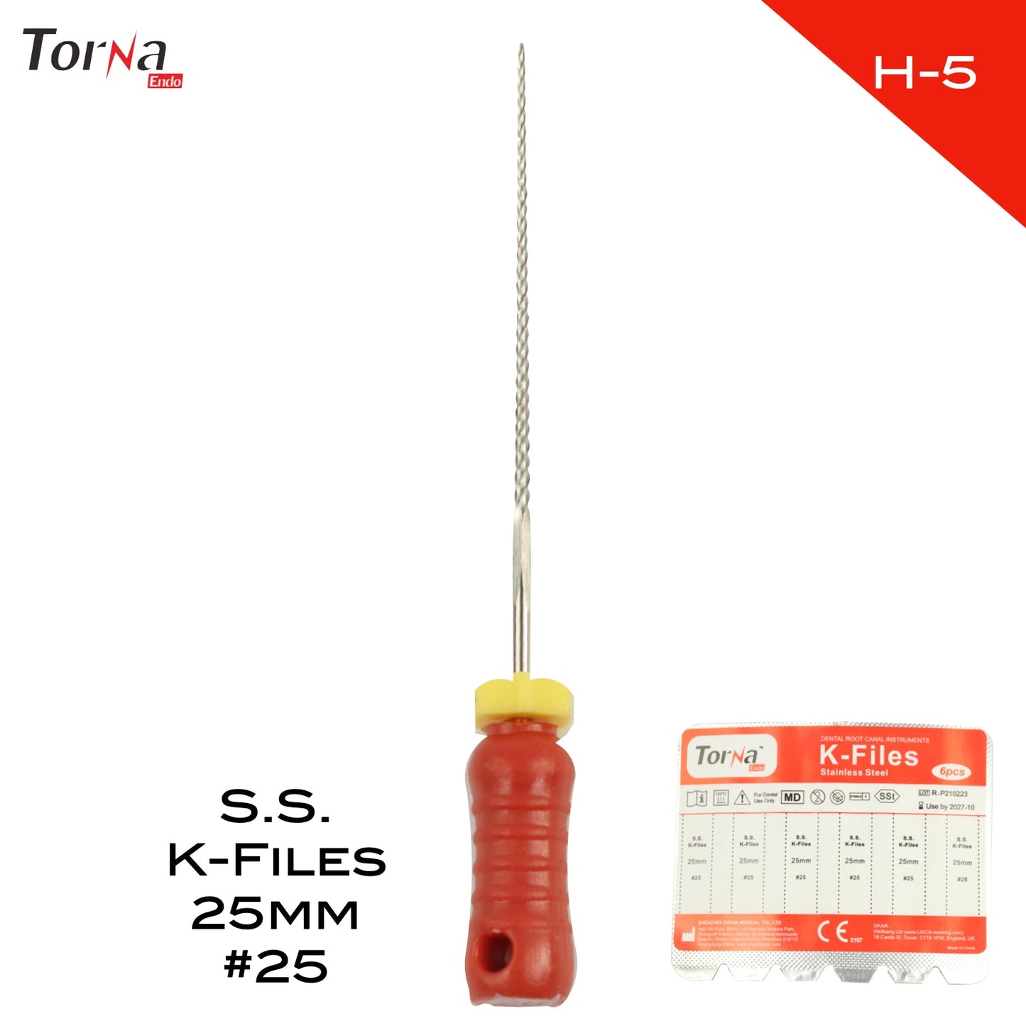 Stainless Steel K-Files 25mm - Incidental