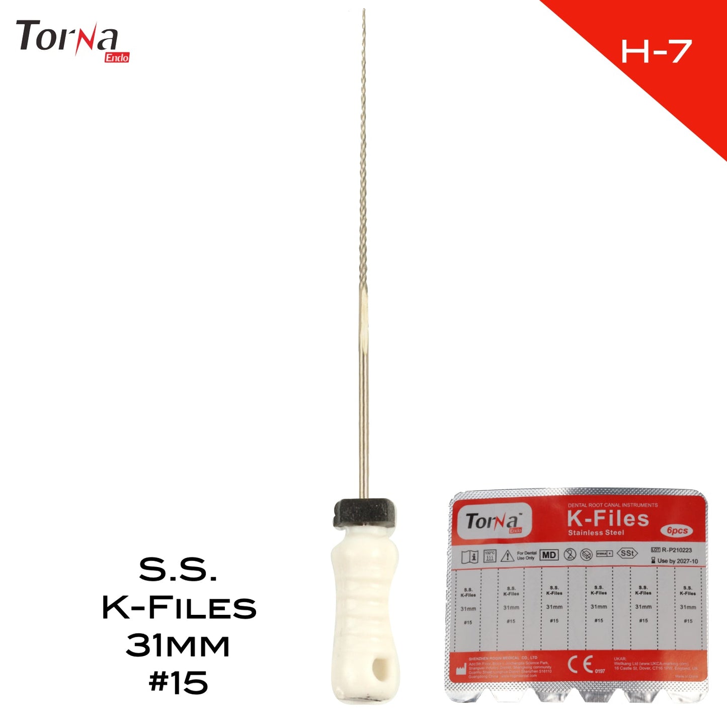 Stainless Steel K-Files 31mm - Incidental