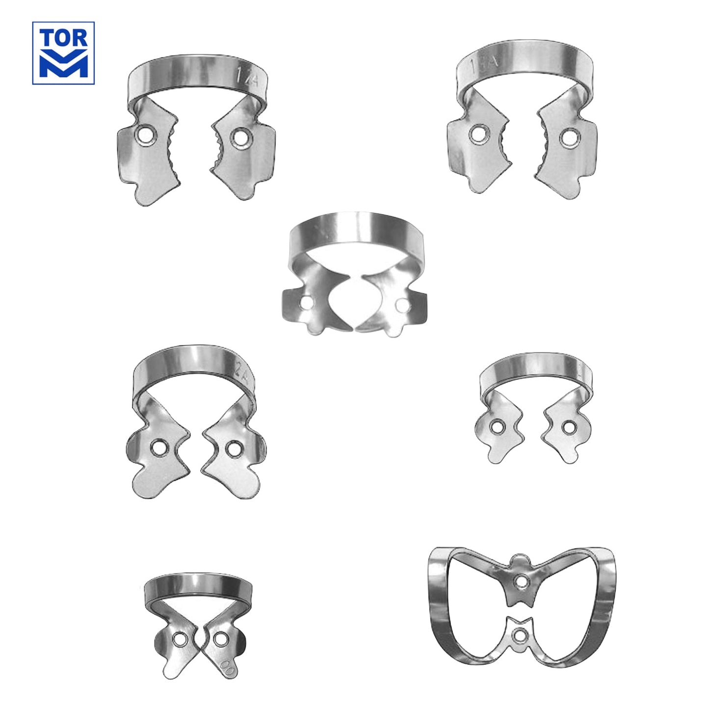 Tor VM: Winged Rubber Dam Clamps (Silver) - Incidental