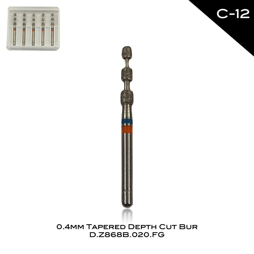 0.4mm Tapered Depth Cut Bur - C-12