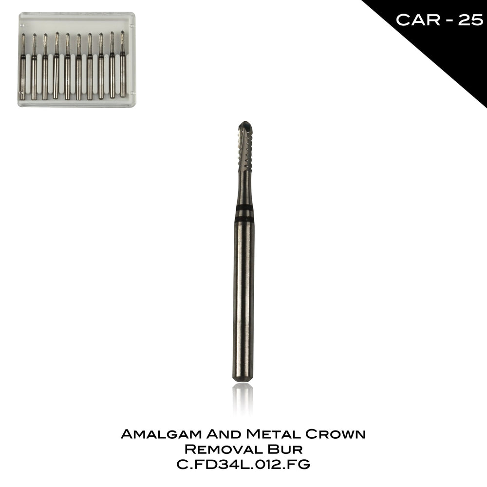 Amalgam and Metal Crown Removal Bur - CAR-25
