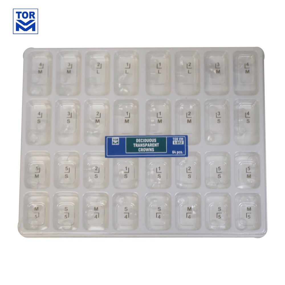 Deciduous Transparent Crowns (64 pcs)