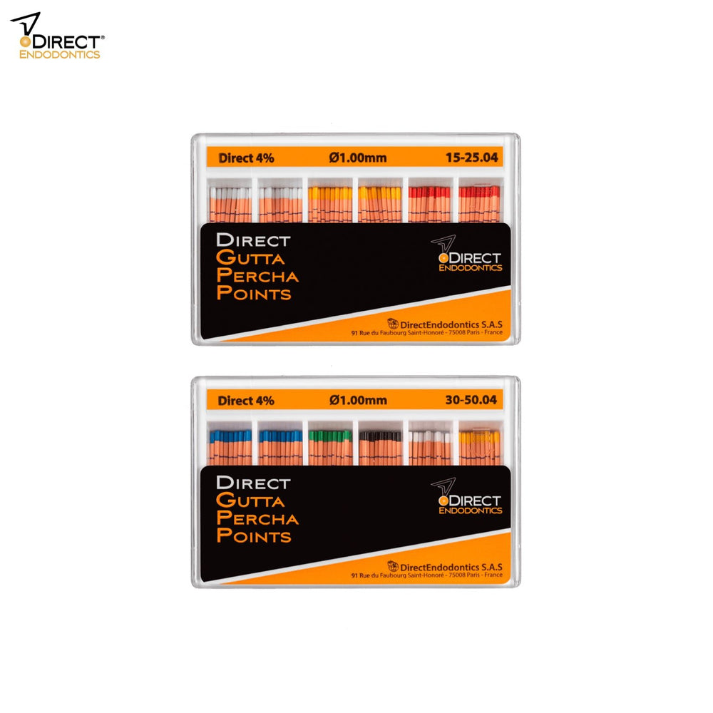 Gutta Percha Points 4 % taper (1 mm max diameter)