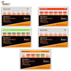 Direct X Gold MI system matched Bioceramic Gutta Percha (1mm max diameter)
