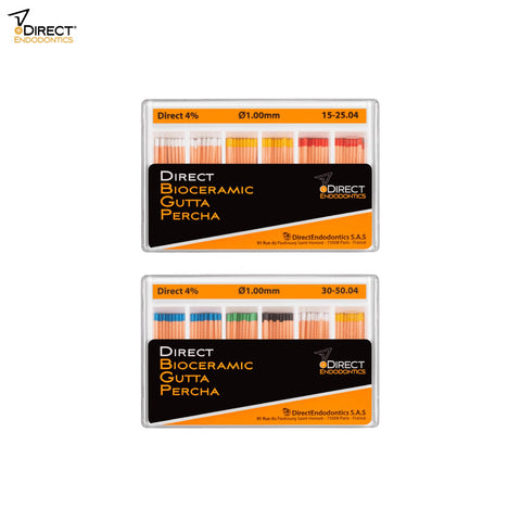 Bioceramic Gutta Percha Points 4% taper 1mm max diameter