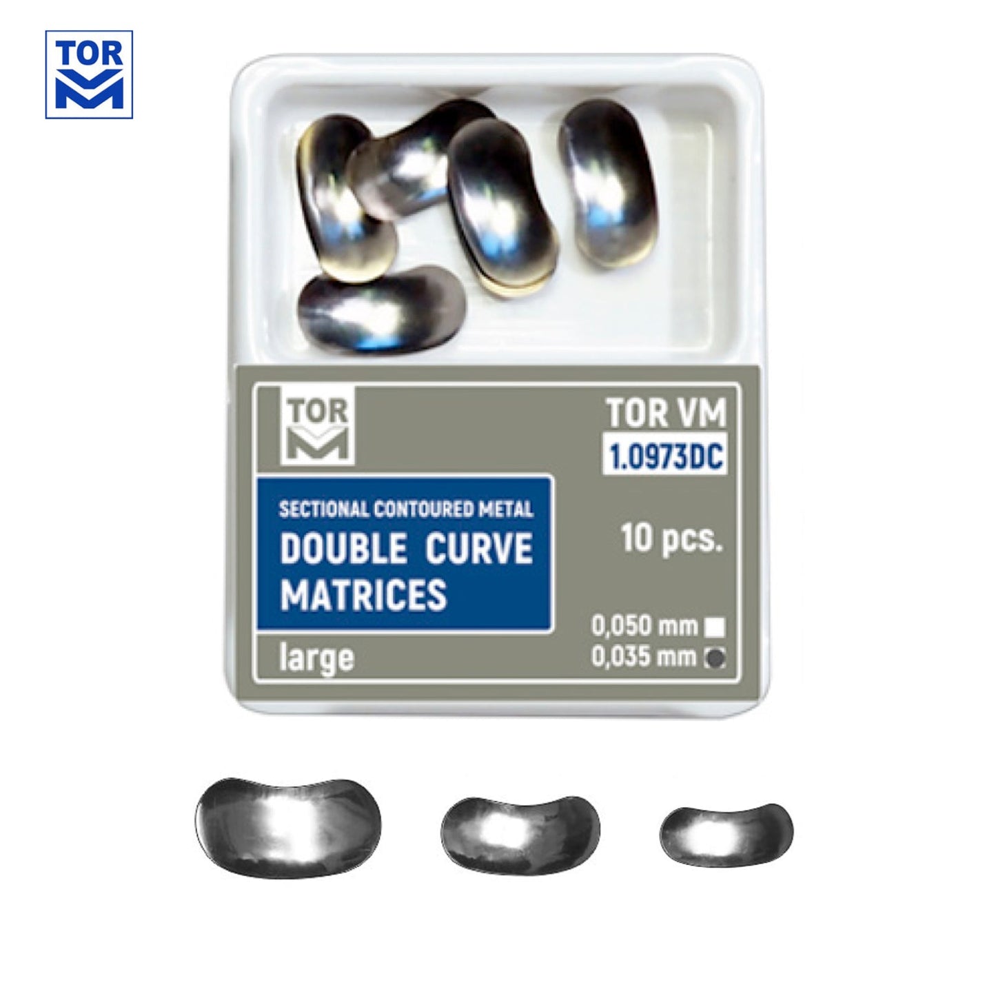 Double Curve Sectional Matrix Bands -Refills (50 pcs) - Incidental