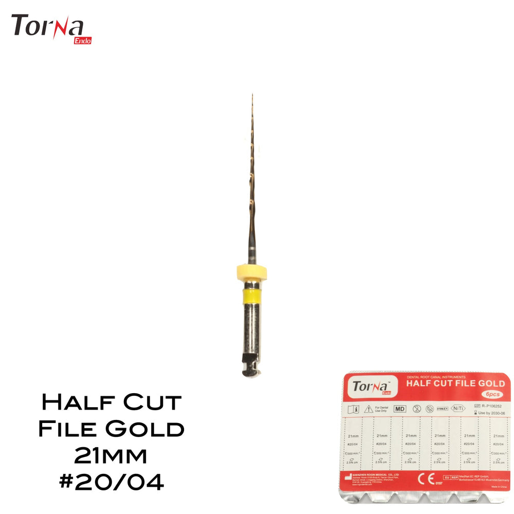 Half Cut File Gold