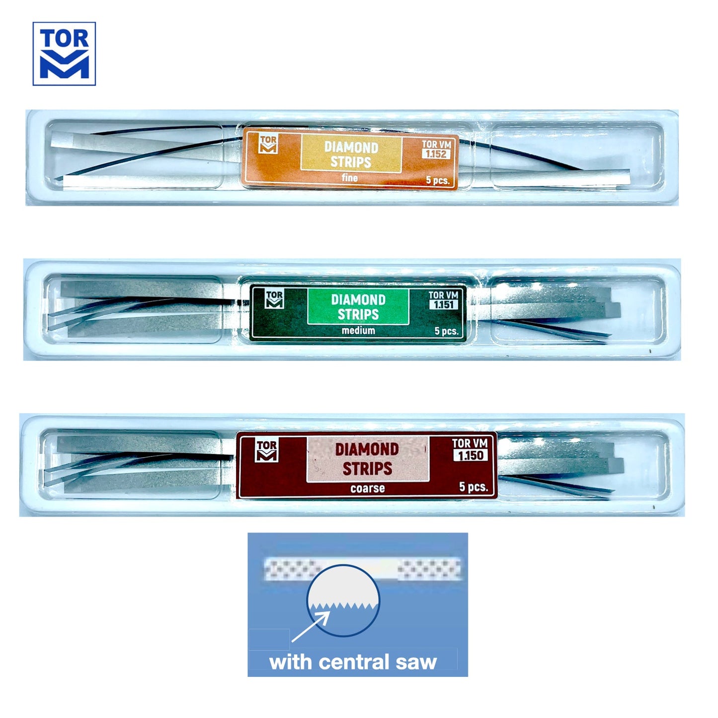 Metal Diamond Strips (5pcs) - Incidental
