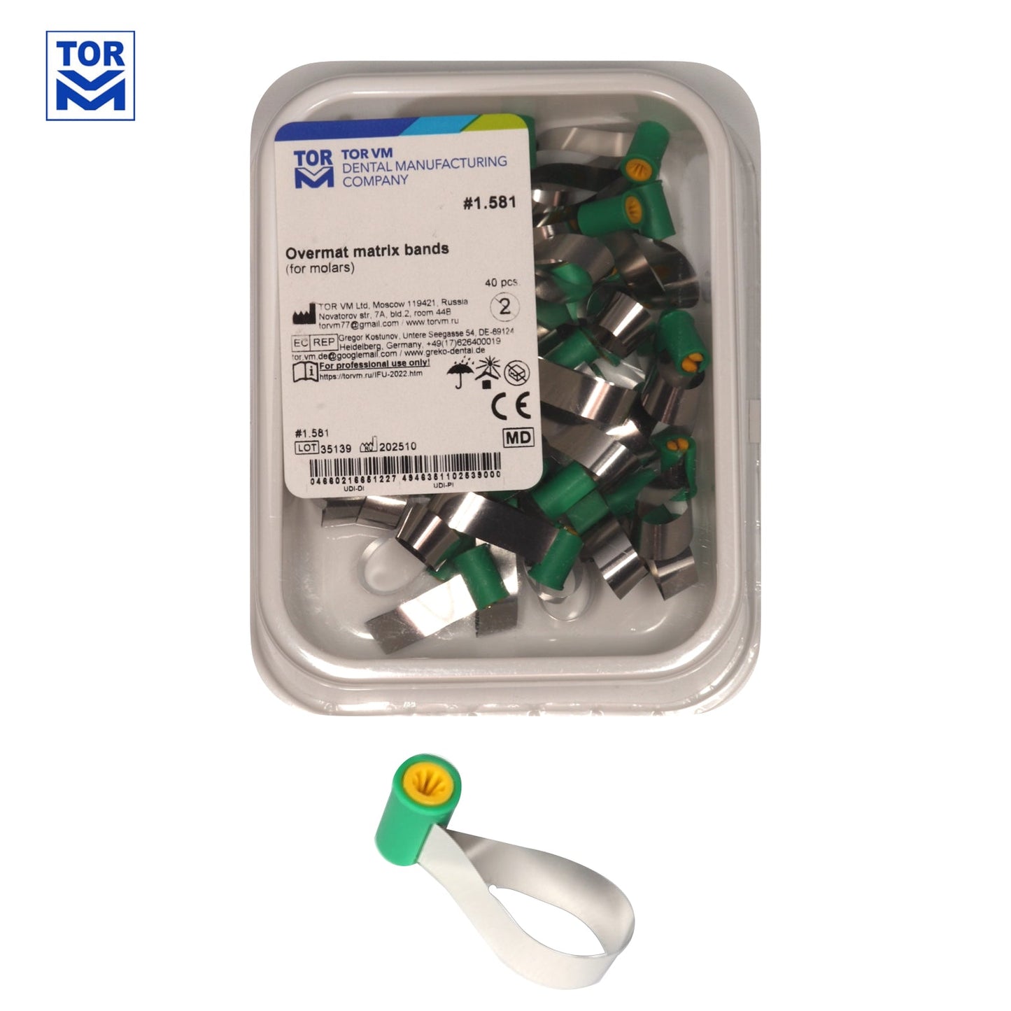 Overmat Matrix Bands - 40 pieces - Incidental