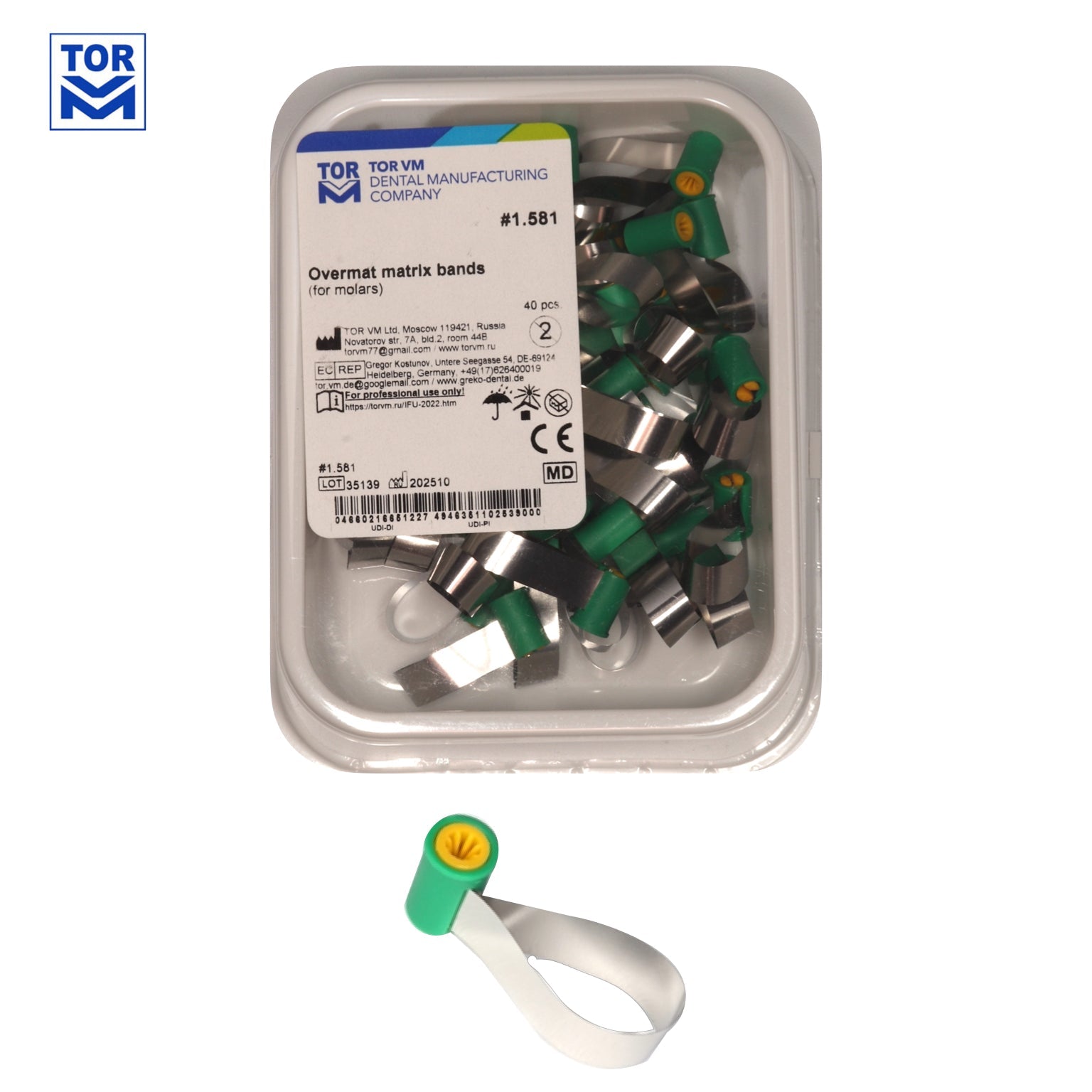 Overmat Matrix Bands - 40 pieces - Incidental