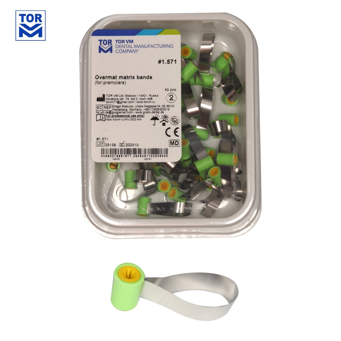 Overmat Matrix Bands - 40 pieces - Incidental