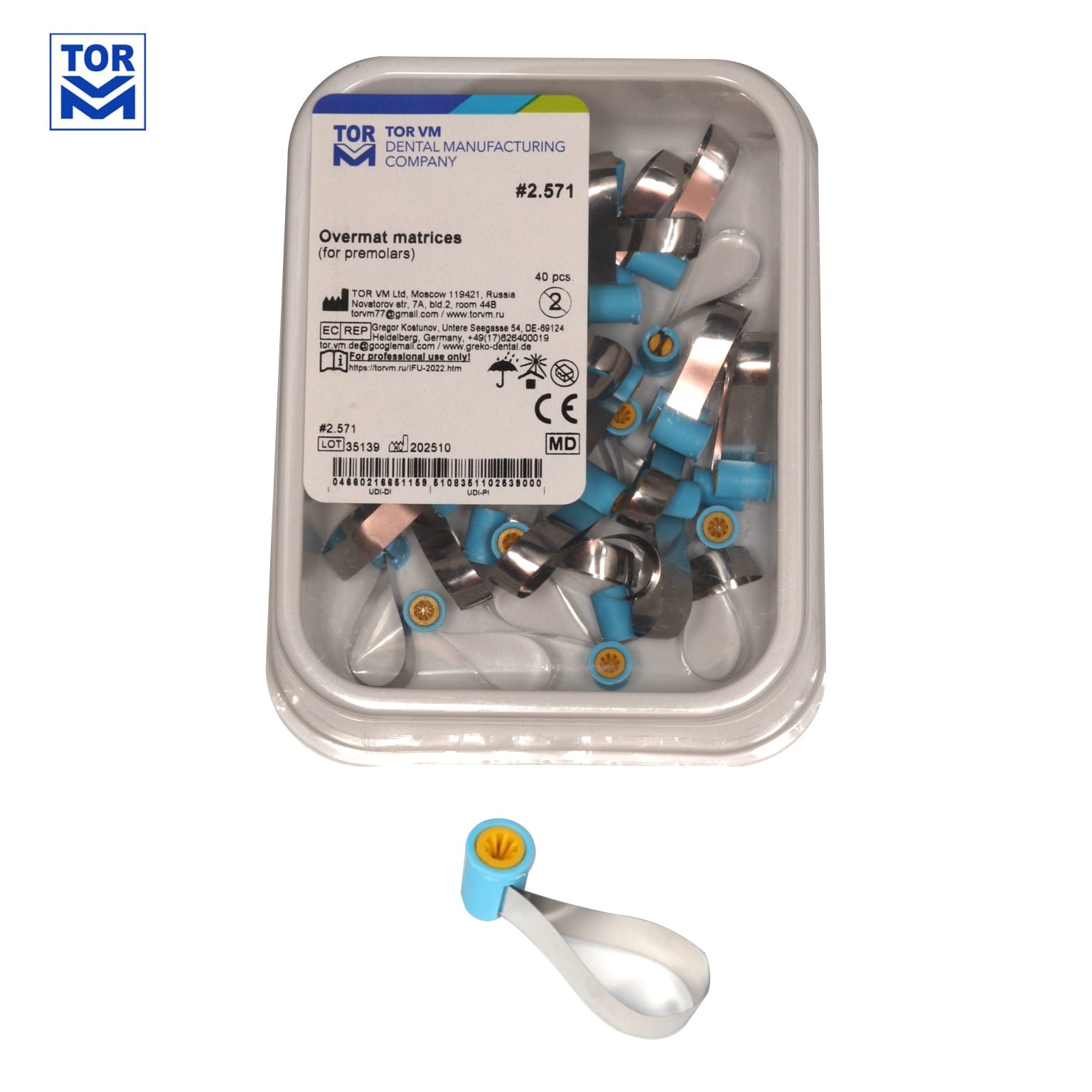 Overmat Matrix Bands - 40 pieces - Incidental