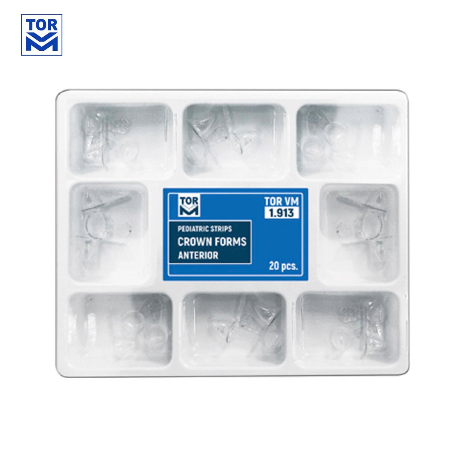 Pediatric Strips - Crown Forms - Anterior (20 pcs) - Incidental