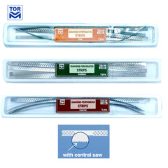 Perforated Metal Diamond Polishing Strips (5pcs)