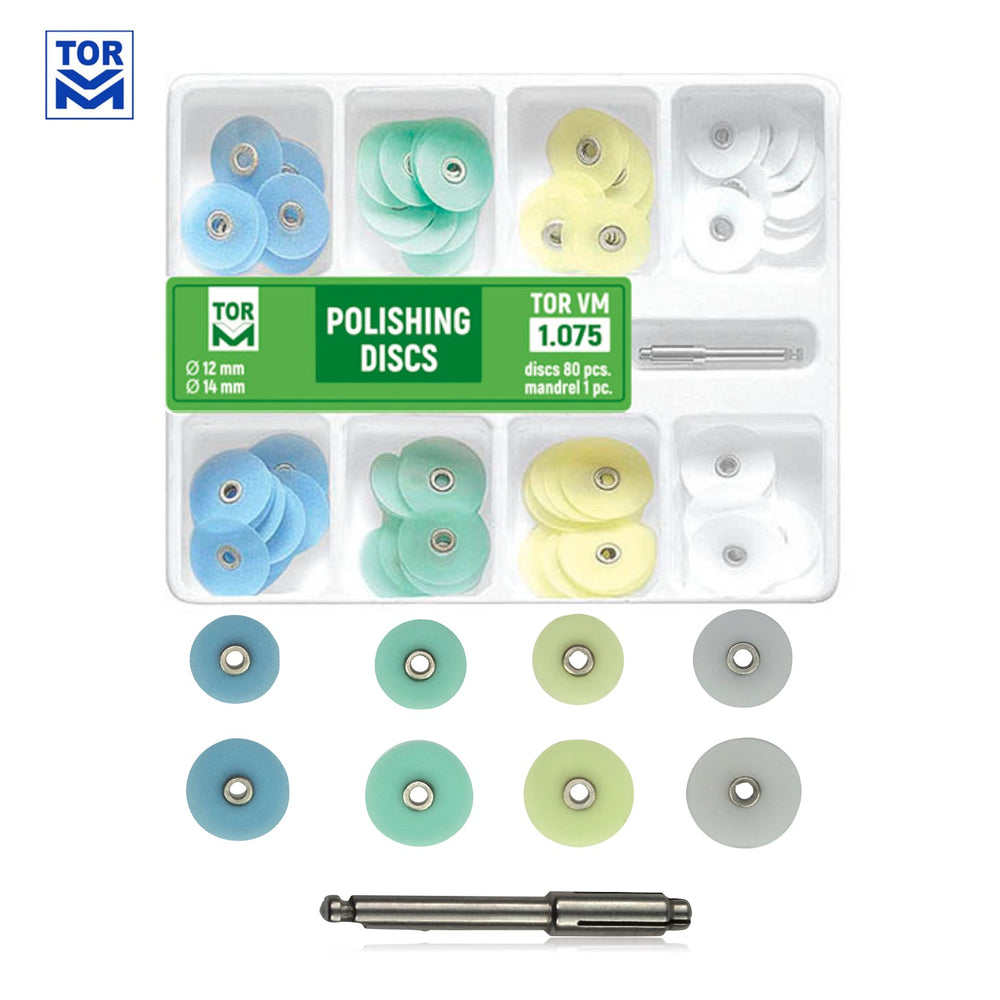 Disques de polissage (80 pièces) + Mandrin (1 pièce)