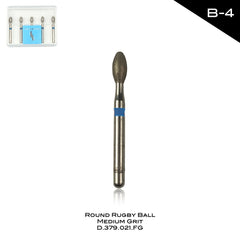 Round Rugby Ball  Medium Grit B-4