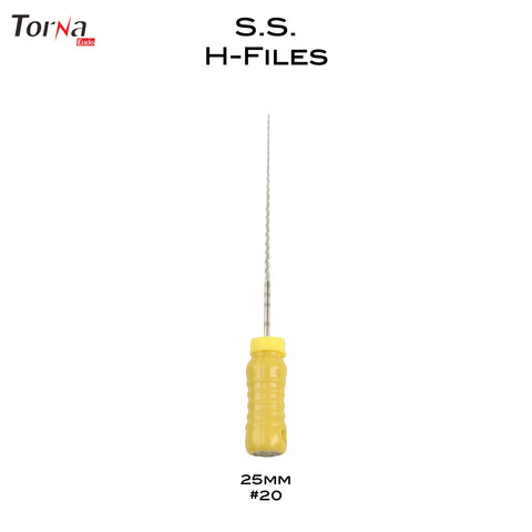 Stainless Steel H-Files 25mm #20 - H-8