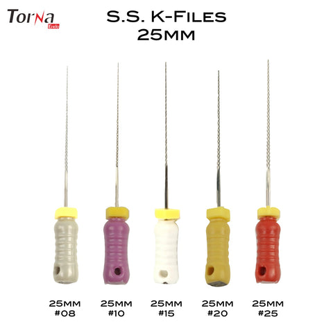 Stainless Steel K-Files 25mm