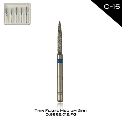 Thin Flame Medium Grit C-15