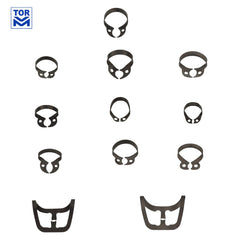 Tor VM: Wingless Rubber Dam Clamps (Black)