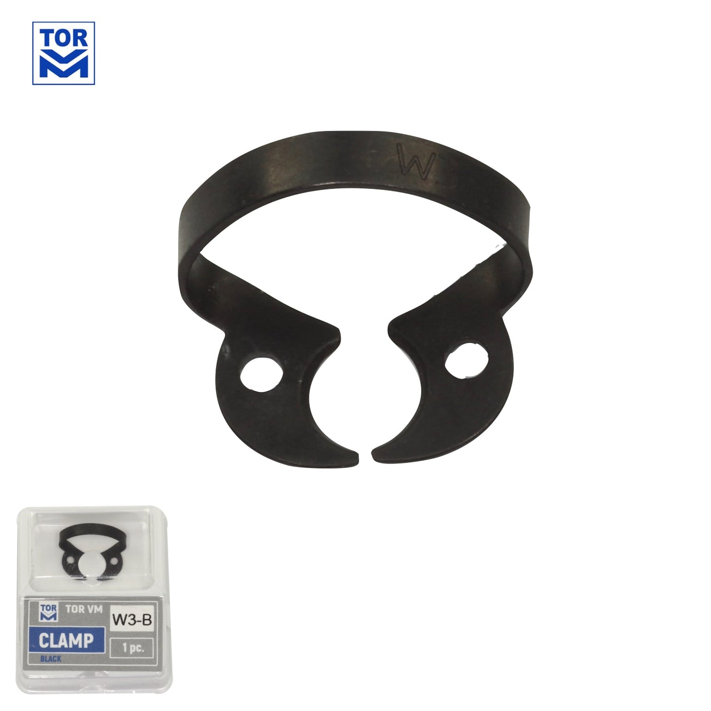Tor VM: Wingless Rubber Dam Clamps (Black) - Incidental