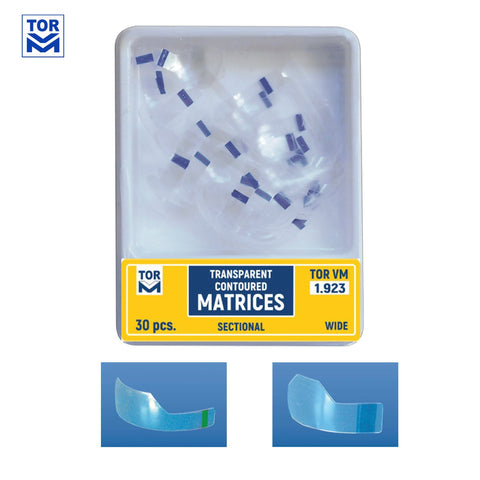 Matrices profilées sectionnelles transparentes 30 pcs